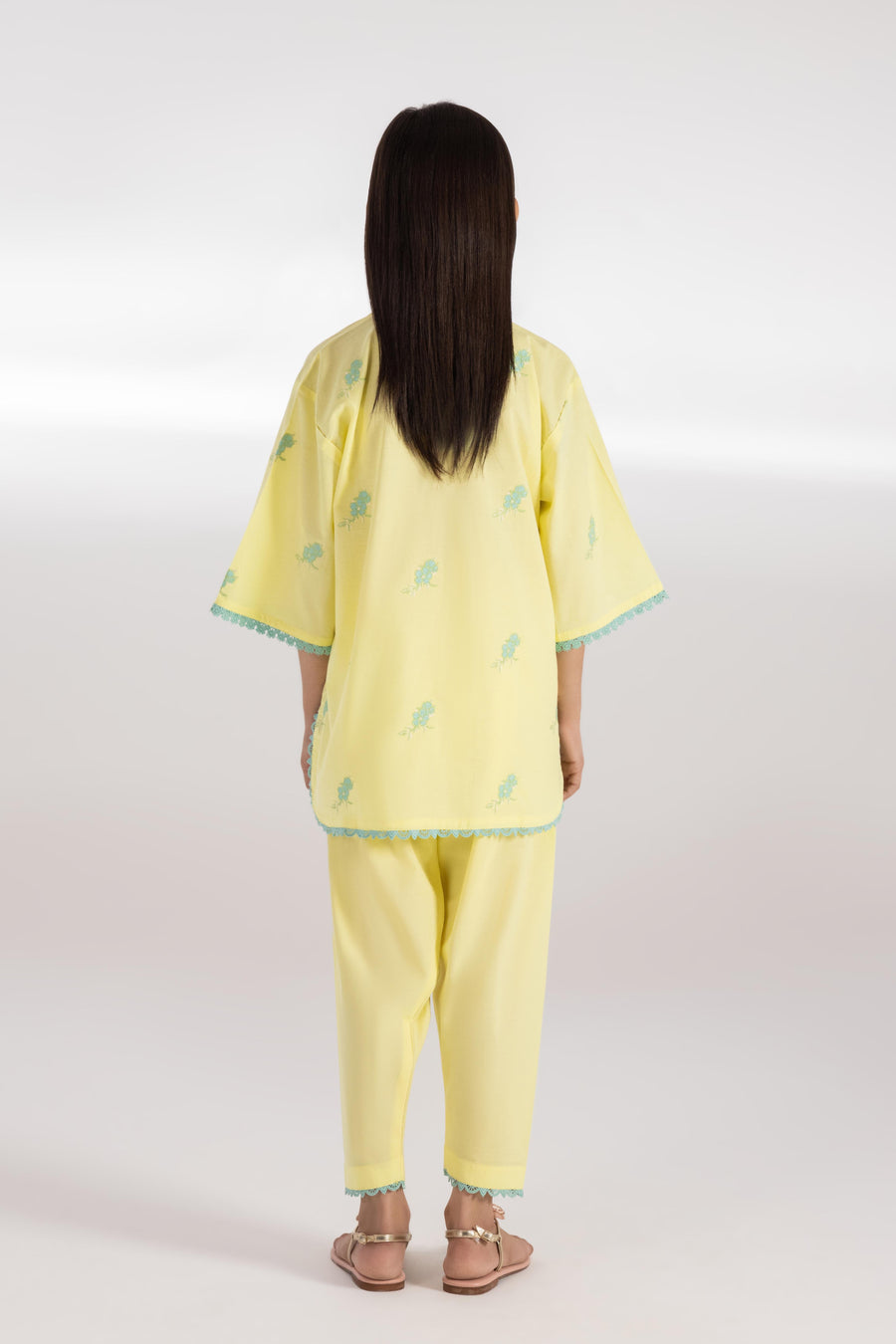 Stitched Kids Embroidered Shirt + Shalwar