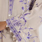 Stitched Embroidered Raw Silk Shirt + Shalwar + Dupatta