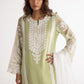 Stitched Cotton Embroidered Suit
