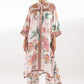 Stitched Printed Satin Shirt + Boot Pants