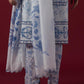 Stitched Printed Slub Skinny Shalwar