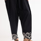 Stitched Embroidered Black Shalwar