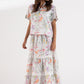 Stitched Printed Shirt + Skirt