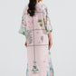 Stitched Printed Viscose Shirt+ Culotte