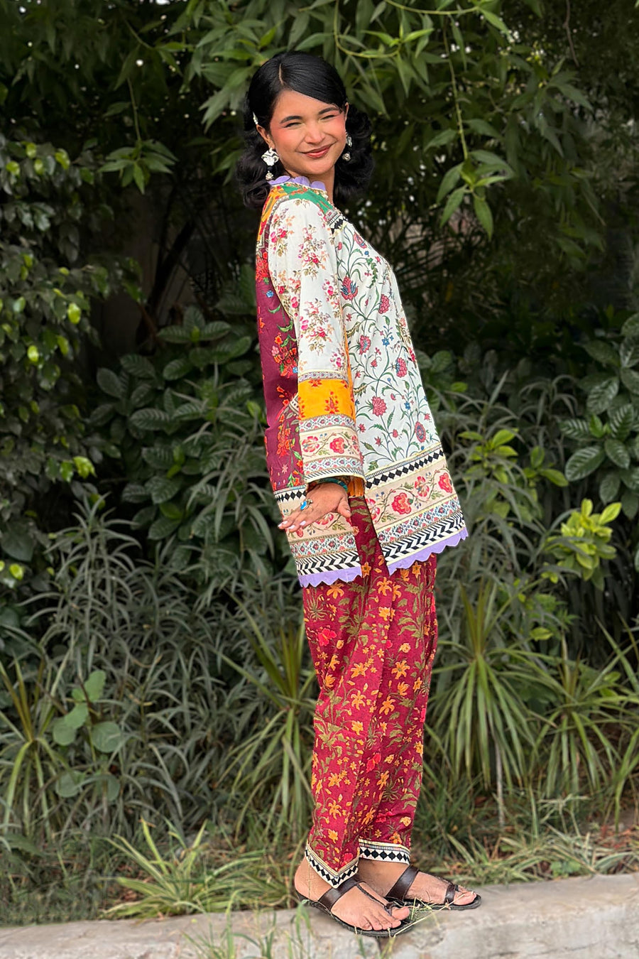 Stitched Printed Lawn Shirt+ Shalwar