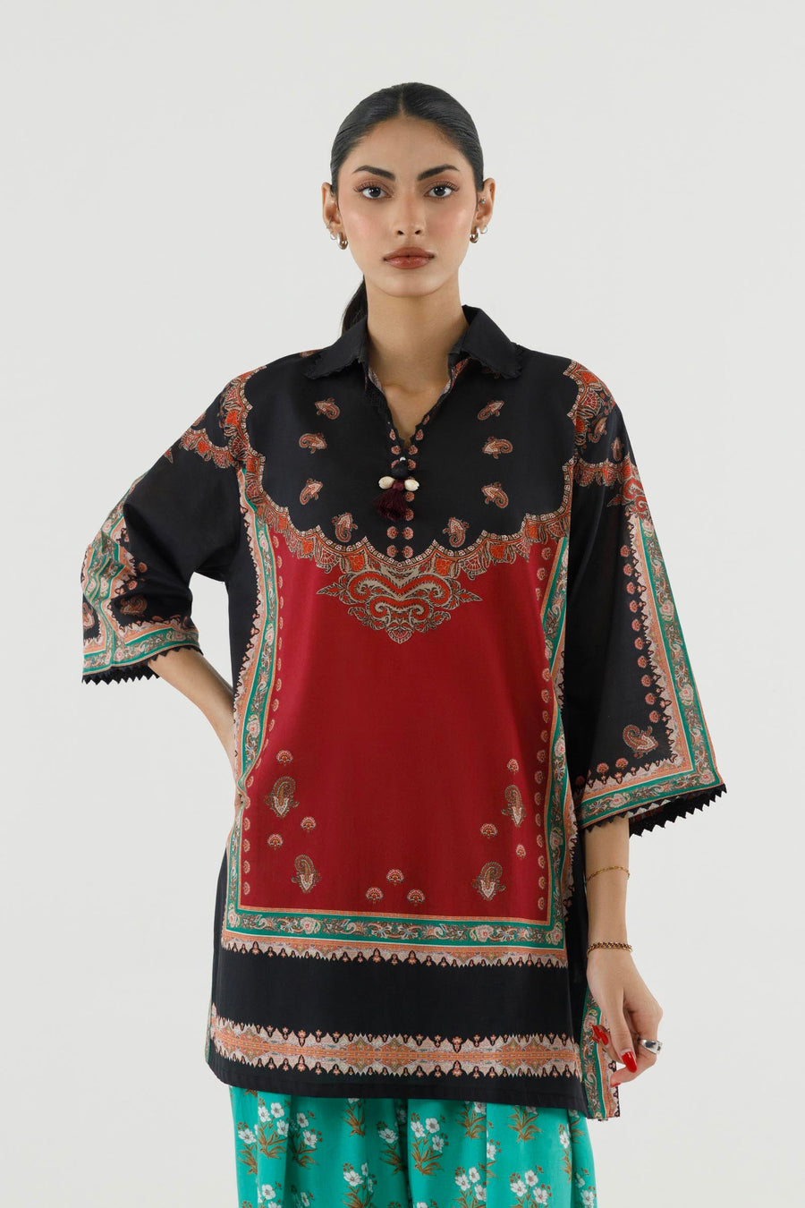 Stitched Printed Lawn Shirt+ Shalwar