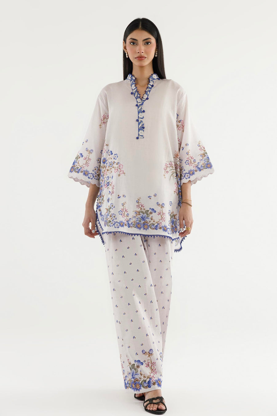 Stitched Printed Dobby Shirt+ Shalwar