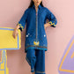 Stitched Embroidered Lawn Shirt + Culotte