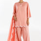 Stitched Embroidered Linen Suit