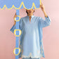 Stitched Embroidered Lawn Shirt+ Culotte
