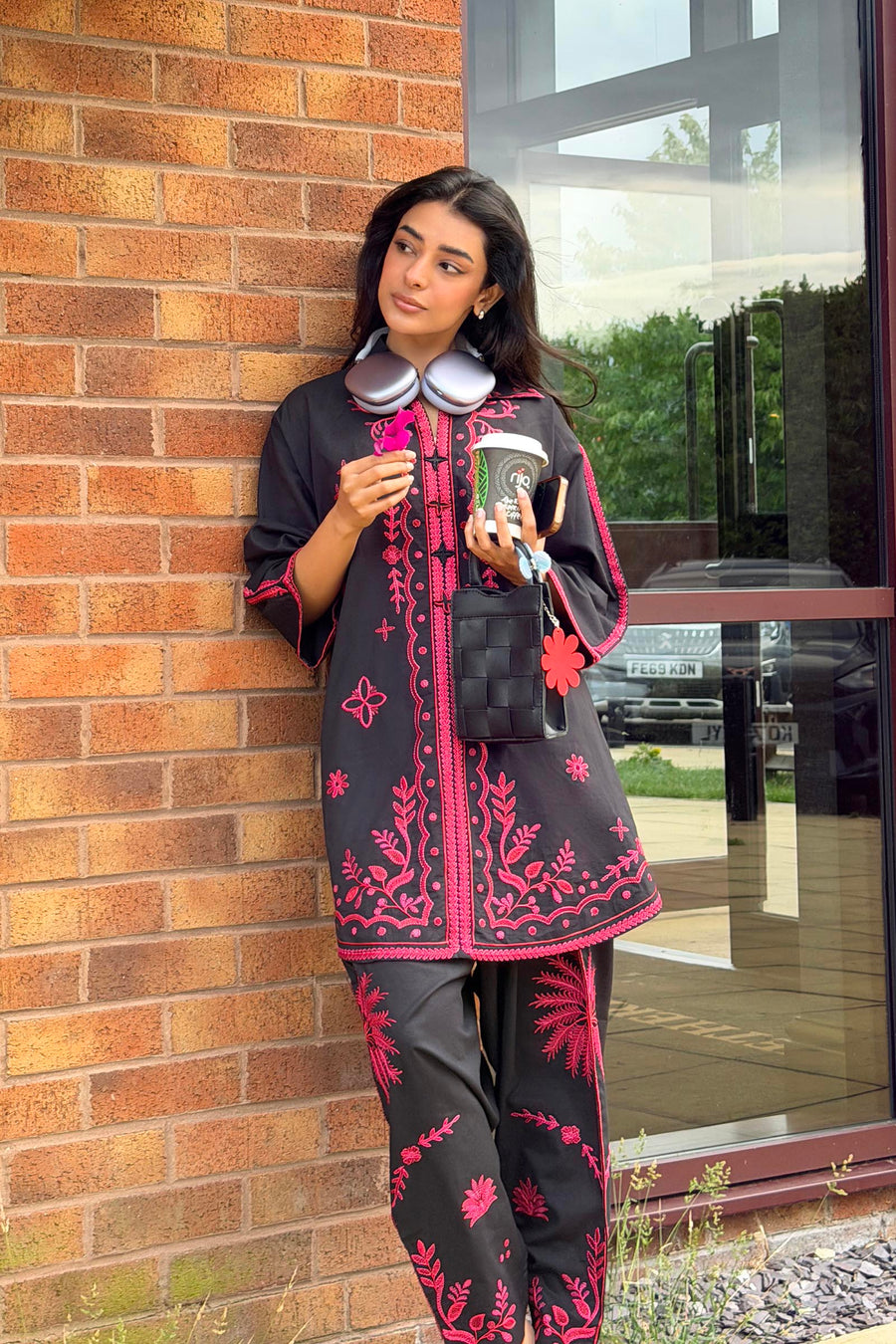 Stitched Embroidered Lawn Shirt+ Shalwar