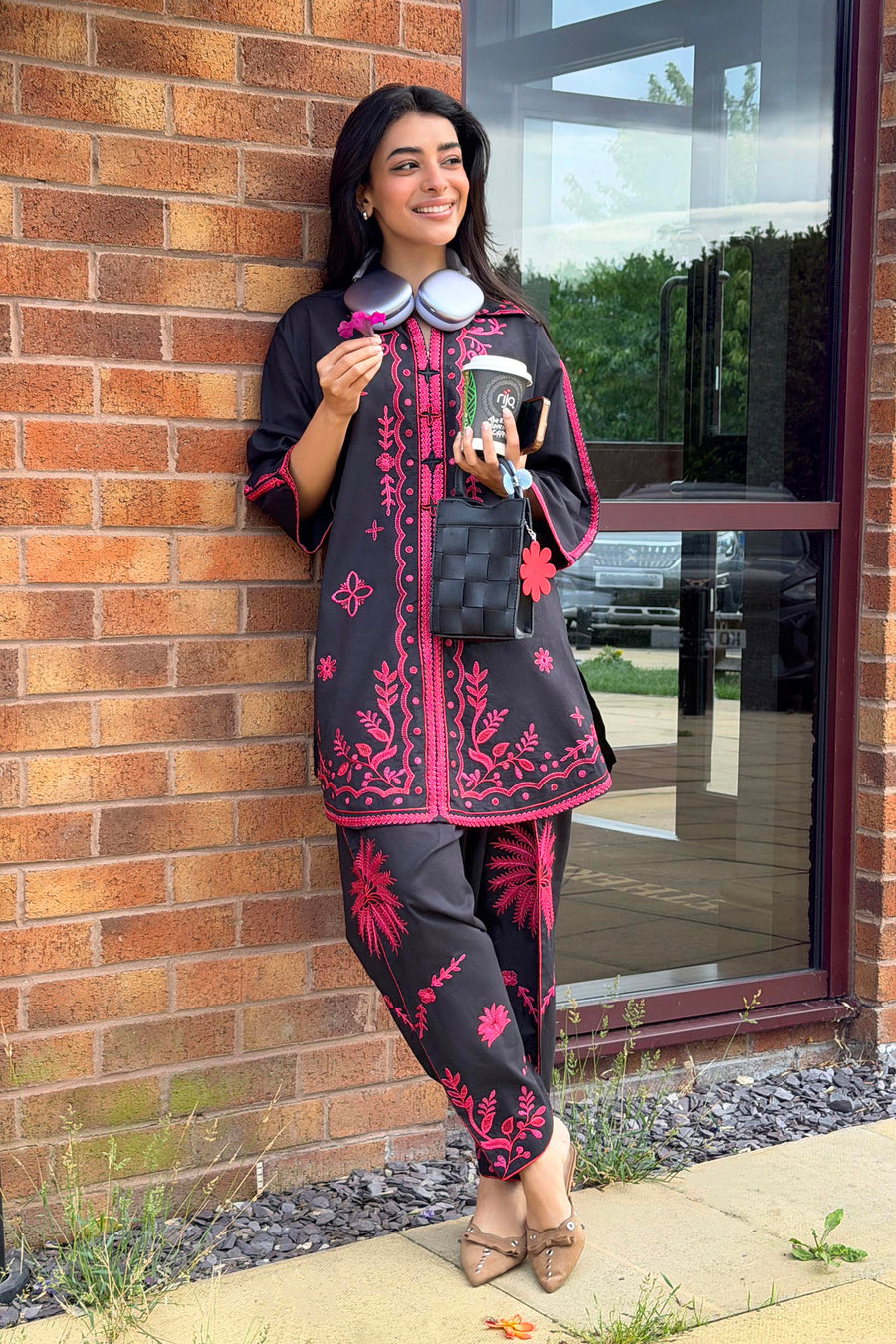 Stitched Embroidered Lawn Shirt+ Shalwar