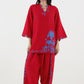 Stitched Embroidered Cambric Shirt+ Shalwar