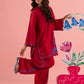 Stitched Embroidered Cambric Shirt+ Shalwar