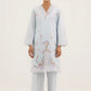 Stitched Embroidered Lawn Shirt+ Culotte