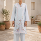 Stitched Embroidered Lawn Shirt+ Culotte
