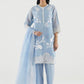 Stitched Embroidered Muzlin Suit