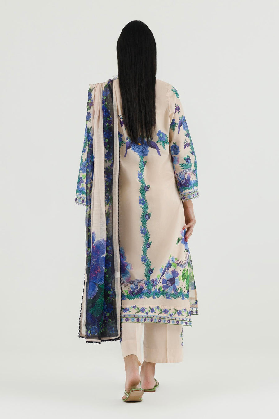 Stitched Embroidered Muzlin Suit