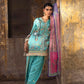 Stitched Printed Raw Silk Suit