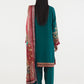 Stitched Embroidered Raw Silk Suit