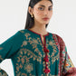 Stitched Embroidered Raw Silk Suit