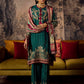Stitched Embroidered Raw Silk Suit