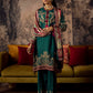 Stitched Embroidered Raw Silk Suit