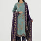 Stitched Embroidered Raw Silk Suit