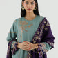 Stitched Embroidered Raw Silk Suit