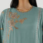 Stitched Embroidered Raw Silk Suit