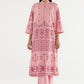 Stitched Embroidered Lawn Shirt+ Culotte