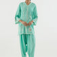 Stitched Emboidered Raw Silk Shirt+ Shalwar