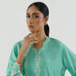 Stitched Emboidered Raw Silk Shirt+ Shalwar
