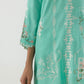 Stitched Emboidered Raw Silk Shirt+ Shalwar