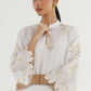 Stitched Embroidered Raw Silk Suit