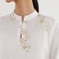 Stitched Embroidered Raw Silk Suit