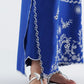 Stitched Embroidered Raw Silk Shirt+ Culotte
