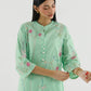 Stitched Embroidered Lawn Shirt+ Culotte