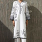 Stitched Embroidered Khaadi Silk Shirt+ Culotte