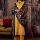 Stitched Embroidered Raw Silk Suit