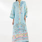 Stitched Printed Satin Shirt + Culotte