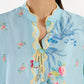 Stitched Printed Satin Shirt + Culotte