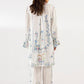 Stitched Printed Satin Shirt + Culotte