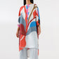 Stitched Printed Satin Shirt+ Culotte