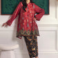 Stitched Printed Satin Shirt+ Culotte
