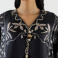 Stitched Printed Satin Shirt+ Culotte