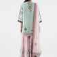 Stitched Printed Satin Suit