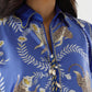 Stitched Printed Satin Shirt+ Culotte