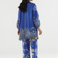 Stitched Printed Satin Shirt+ Culotte