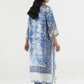 Stitched Printed Satin Shirt+ Culotte